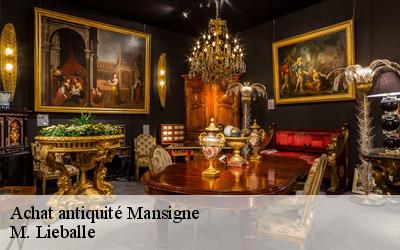 Achat antiquité  mansigne-72510 M. Lieballe 